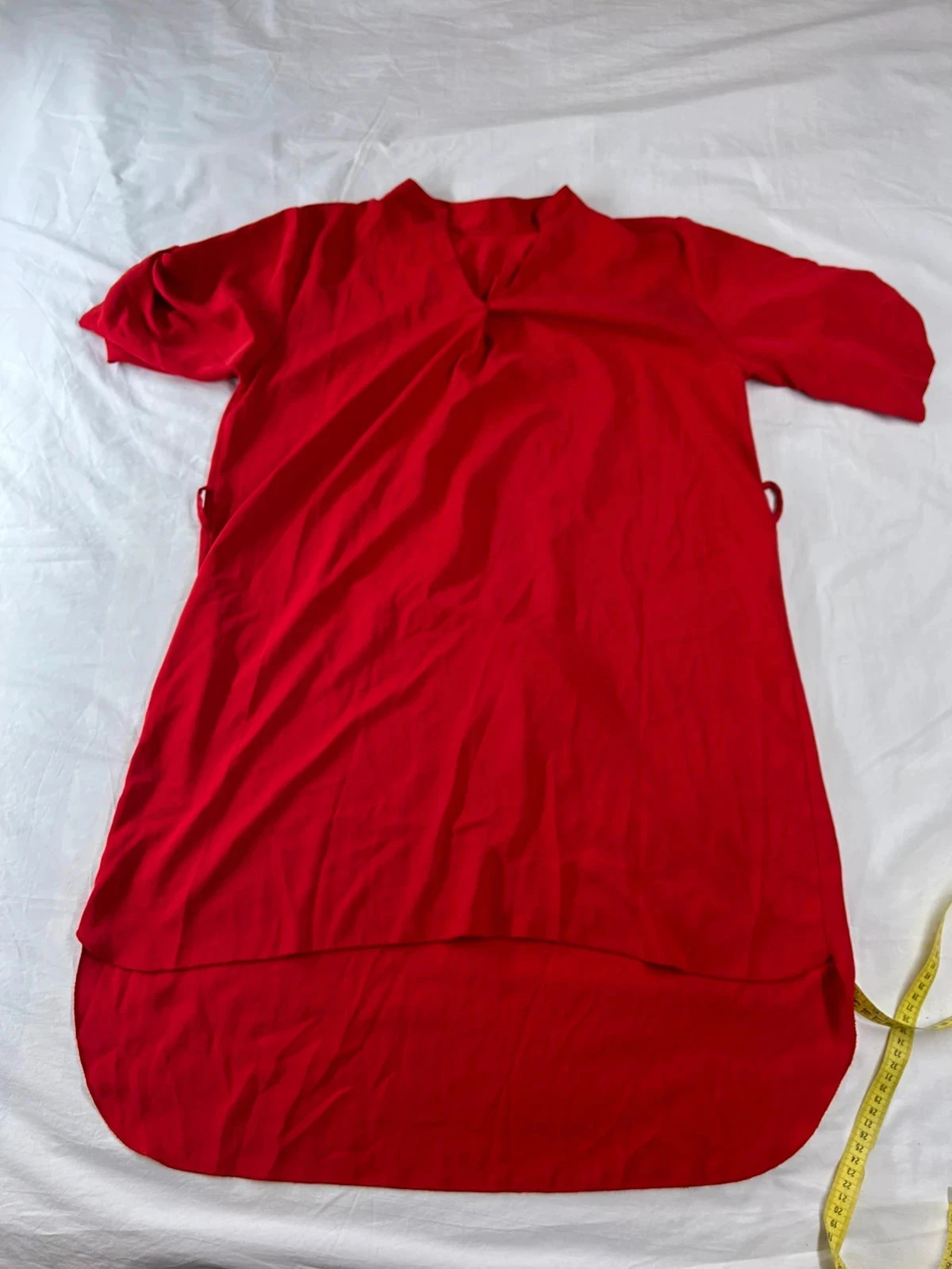 Robe longue rouge vintage